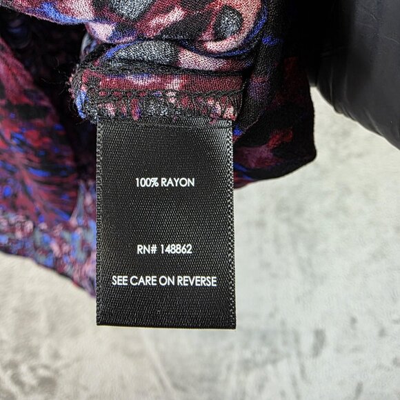 Torrid Blouse Womens 5X 28 Multicolor Animal Print Sleeveless Crepe Chainlink - Picture 7 of 9